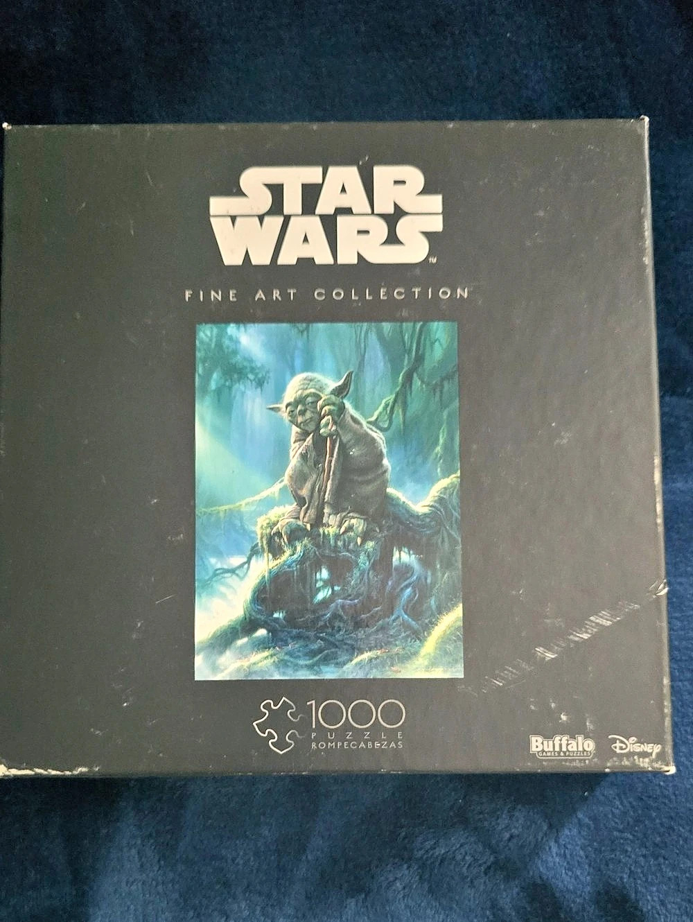 Buffalo Games Star Wars Fine Art Collection Yoda Puzzle Black & Green